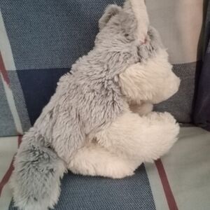 GANZ Webkinz Gray and White Plush Dog